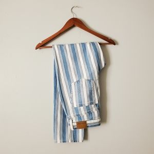 American Eagle | Mom Striped High Waisted Straight Denim Jeans